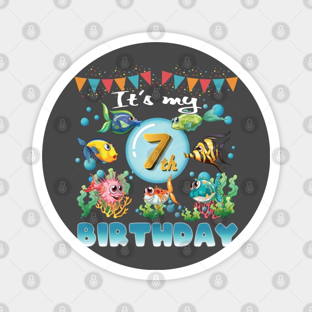 It's My 7th Birthday Magnet by beelz